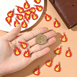 24 шт. подвески из сплава и эмали на тему пожаротушения&nbsp;ENAM-SC0007-23