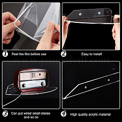 Акриловая полка для ванной комнаты&nbsp;AJEW-WH0010-47