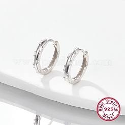 Серьги-кольца с кубическим цирконием для женщин EJEW-F317-13P