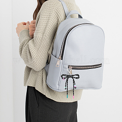 2 шт. 2-х цветные акриловые и полиэстеровые подвесные украшения в виде бантов&nbsp;HJEW-GF0001-61