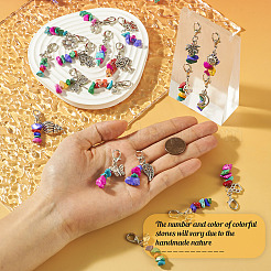 Подвески из окрашенного синтетического бирюзового бисера&nbsp;HJEW-TAC0030