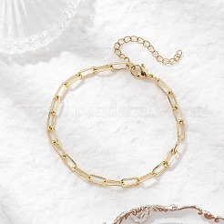Браслеты-цепочки из латуни для женщин BJEW-JB12573-02