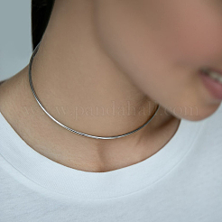 925 серебряное ожерелье с геометрическим кругом для женщин RI5371