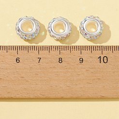 30шт полимерная глина со стразами европейские бусины CPDL-FS0001-01