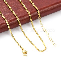 Колье из латунной веревки для женщин&nbsp;LS-NJEW-P265-16G