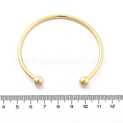 Латунные открытые браслеты-манжеты BJEW-G736-07G