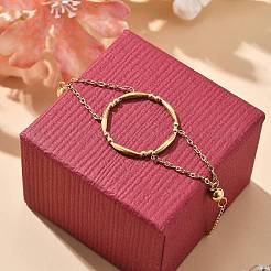 Браслеты с подвесками из нержавеющей стали 304 с ионным покрытием (IP) BJEW-P345-12G