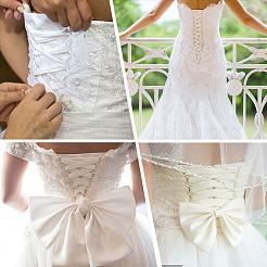 Атласная лента SRIB-WH0007-10A