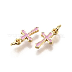 Латунь эмаль подвески&nbsp;KK-C106-04G-04