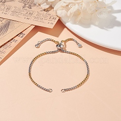 Изготовление браслетов-слайдеров из нержавеющей стали 304 X-AJEW-JB01118-02