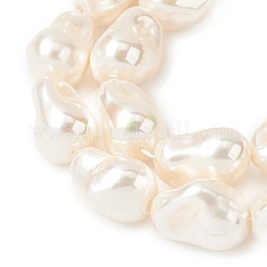 Нити бусин из гальванизированного непрозрачного стекла&nbsp;EGLA-H113-08C