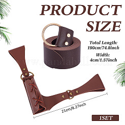 Средневековый стиль регулируемый держатель для меча из искусственной кожи и ремни&nbsp;AJEW-WH0248-788