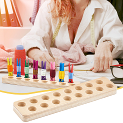 Держатель для ниточек с деревянным зажимом FIND-WH0290-74B