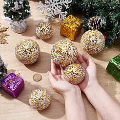 6 шт. 2 стиля стеклянных мозаичных шаров из пенопласта&nbsp;AJEW-UN0002-83A