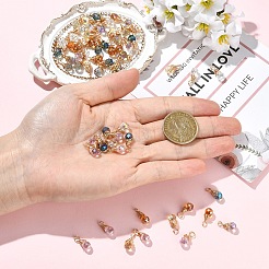 10шт стеклянные подвески&nbsp;PALLOY-YW00130-01