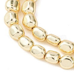 Гальванизировать немагнитных синтетический гематит бисер пряди&nbsp;G-L485-17A-G