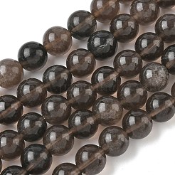 Натуральные ледяные обсидиановые бусинки G-P590-A03-10mm-01