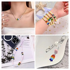 10шт 5 цвета бусины лэмпворк ручной работы&nbsp;LAMP-YW0001-62