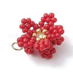 Стеклянные подвески из бисера&nbsp;PALLOY-MZ01246-02