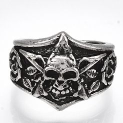 Сплав манжеты кольца пальцев RJEW-T006-49