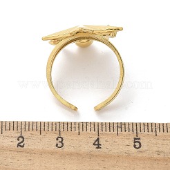 Кольца-манжеты из нержавеющей стали 304 с кубическим цирконием для женщин RJEW-D302-02G-09