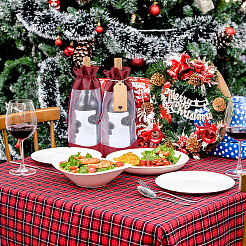 Мешочки для хранения винных бутылок из джутовой ткани ABAG-WH20018-15A