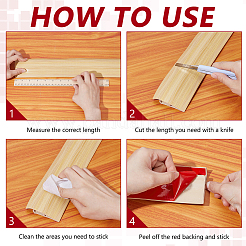 2м самоклеящиеся ПВХ-полоски для защиты кромок&nbsp;FIND-WH0111-760B