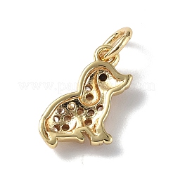 Латунные микро проложить кубического циркония подвески ZIRC-F131-04G