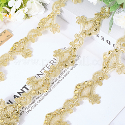 3 ярд полиэфирной цветочной кружевной ленты&nbsp;OCOR-WH20001-20C