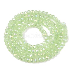 Стеклянные бусины с гальваническим покрытием  EGLA-A044-J2mm-B08