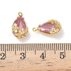 Латунные микро проложить кубического циркония подвески&nbsp;KK-Z136-06G-02