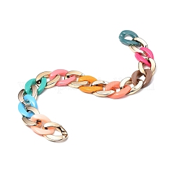 Непрозрачные акриловые цепи ручной работы и цепочки ccb AJEW-JB00685