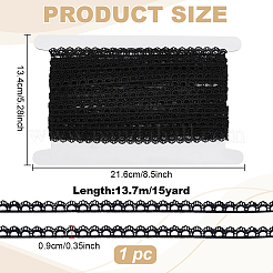 15 ярд кружевной отделки из полиэстера&nbsp;SRIB-MA0001-09B
