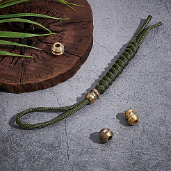 4 шт. 2 цвета 2 стиля латунные европейские бусины KK-UN0001-85