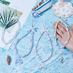 4 шт. 4-х цветные резиновые ремешки для мобильных телефонов&nbsp;HJEW-HY0001-22