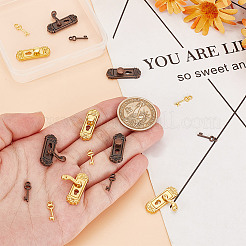 8 комплект из 6-х видов миниатюрных дверных замков из сплава и ключей AJEW-GO0001-73