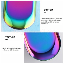 Овальная пластина для демонстрации ювелирных изделий из нержавеющей стали 430 X-STAS-P289-03G