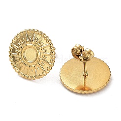 Ионное покрытие (ip) стойка покрытие 304 нержавеющая сталь серьги-гвоздики фурнитура STAS-M323-20G