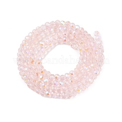 Стеклянные бусины с гальваническим покрытием &nbsp;EGLA-A044-T1mm-L22