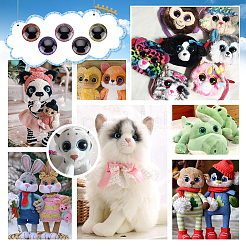 10 набор 5-х цветных пластиковых глаз&nbsp;KY-OC0001-27B