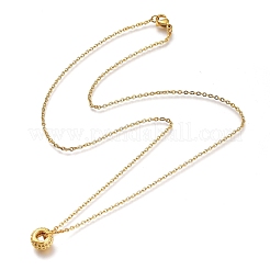 Ожерелья с подвесками из латуни с прозрачным кубическим цирконием&nbsp;NJEW-A127-16G