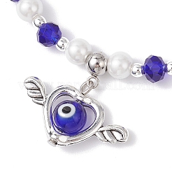 Сплав шарм браслеты BJEW-JB12227