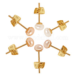 925 круглые серьги-гвоздики из стерлингового серебра EJEW-TAC00028