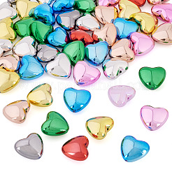 50шт непрозрачные акриловые бусины с покрытием&nbsp;PACR-TA0001-23