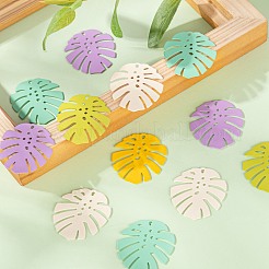 20шт 5 цвета окрашенные распылением железные подвески&nbsp;IFIN-LS0001-01