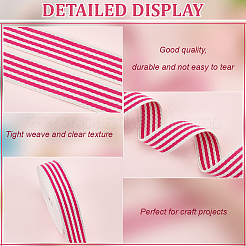 Лента из поликоттона в полоску длиной 10 ярд.&nbsp;OCOR-BC0006-74A