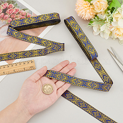 Полиэстеровая жаккардовая лента длиной 7 м. SRIB-WH0011-213