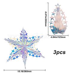 Украшения с подвесками в виде снежинок для домашних животных AJEW-WH20020-014C
