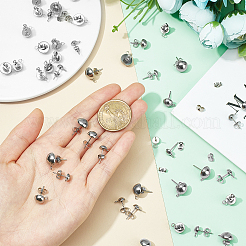 Фурнитура для сережек-гвоздиков из нержавеющей стали 304 STAS-UN0012-10