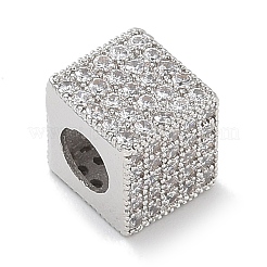 Стойки обшивки латунь микро проложить кубического циркония бусы KK-L224-036P